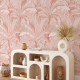 Papier peint rose jungle tropicale - FORESTA BRONZO++