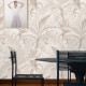 Papier peint forêt tropicale beige - FORESTA PASTELLO++