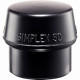 Embouts HALDER SIMPLEX Caoutchouc chargé, noir - D=60 mm - 3202.060