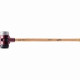 Marteau de frappeur HALDER SIMPLEX Caoutchouc chargé / métal doux avec boîtier en fonte malléable, manche en bois hickory de haute qualité - D=80 mm - 3029.081