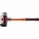Maillet halder simplex caoutchouc chargé, avec pied intégré / tpe moyen, avec boîtier en fonte malléable et manche en bois de haute qualité - d=80 mm - 3023.280