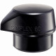 Embouts HALDER SIMPLEX Caoutchouc chargé, noir, avec « pied intégré » - D=80 mm - 3202.280
