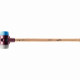 Marteau de frappeur HALDER SIMPLEX TPE souple / TPE moyen avec boîtier en fonte malléable et manche en bois d'hickory - D=80 mm - 3013.081