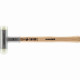 Maillet supercraft, avec manche en hickory verni, amortissant les vibrations et ergonomique et embout arrondi - d=25 mm - 3366.225