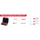 Jeu de clés à cliquet isolées 1/2' 21pcs en coffret - WIHA - 