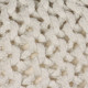 Pouf tricoté à la main coton 50 x 35 cm - Couleur au choix 