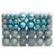 Boules de Noël 100 pcs 3 / 4 / 6 cm - Couleur au choix Turquoise