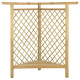 Pergola d'angle avec banc 166x81x174 cm bois de pin imprégné 