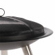 RedFire Bol de feu Stamford Acier Noir 75 cm 