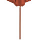 Parasol d'extérieur avec mât en bois 300 cm - Couleur au choix 