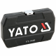 YATO Kit de douilles 25 pièces en métal noir YT-1446 