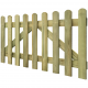 vidaXL portail piquet en bois imprégné 2 pcs 300 x 80 cm 