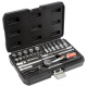 YATO Kit de clé à cliquet 42 pièces en métal noir YT-14481
