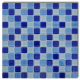 vidaXL Carreaux Mosaïques en Verre Bleu-blanc 30 pcs 2.7 m2