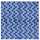 vidaXL Carreaux Mosaïques en Verre Bleu-blanc 30 pcs 2.7 m2 