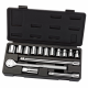 Draper tools jeu de clés à douille métriques 15 pièces 1/2" 68945