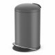 Hailo poubelle à pédale topdesign taille m 13 l gris mat 0516-790