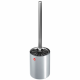 Hailo ensemble de brosse et porte-brosse toilette argenté 0833-810
