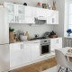 Vidaxl armoire de cuisine 8 pcs blanc haut brillance 260 cm