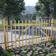 Vidaxl portillon double pour clôture bois de noisetier 300 x 150 cm