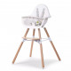 Childwood chaise haute bébé 2-en-1 evolu 2 blanc chevochnw