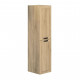 Colonne 40 cm 1 porte 2 étagères amovibles et 2 étagères fixe en bois couleur chêne hamilton - cambridge