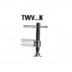 Elément de serrage pour tables de soudage à longueur de travail variable twv avec poignée à garrot 200/150 mm - twv16-20-15k