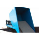 Benne en tôle auto-basculante 150 l charge 1200 kg coloris bleu 