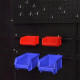 Armoire à outils avec 2 portes Acier 90x40x180 cm Noir et rouge 