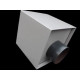 Boite à eau alu 300x300x300 - RAL 7036 Gris Platine 