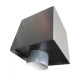 Boite à eau alu 400x400x400 - RAL 9005 Noir 