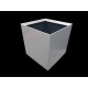 Boite à eau alu 400x400x400 - RAL 9006 Gris