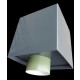 Boite à eau alu 400x400x400 - RAL 7016 Gris Anthracite 
