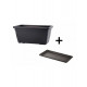 Jardinière et plateau sylvia 100x45x40cm chapelu- coloris au choix