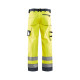 Pantalon artisan haute-visibilité coloris choix  15661811 jaune fluo-gris moyen 