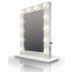 Miroir de maquillage hollywood brillant blanc lampes led blanches froides k113cw