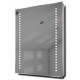 Miroir de rasage lumineux led, capteur k36s et antibuée, prise rasoir, diamond