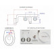 Kit wc japonais lavant sans électricité toptoilet baïa 