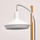 Lampadaire blanc megapolis 1 ampoule 184 cm 