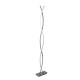 Lampadaire platt, chrome et polycarbonate