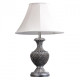 Lampe de table argentée country 1 ampoule 60 cm