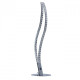 Lampe de table chromée techno 2 ampoules 59 cm
