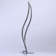 Lampe de table chromée techno 2 ampoules 59 cm 