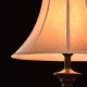 Lampe de table noire country 1 ampoule 70 cm 