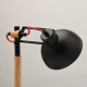 Lampe de table noire megapolis 1 ampoule 45 cm 