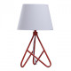 Lampe de table rouge megapolis 1 ampoule 42 cm