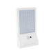 Lampe led solaire - applique blanc exterieure avec detecteur de mouvement aslo - 3w - 370 lumens - 6000k