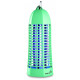 Lampe piege anti moustique et insectes plein air vert laqué - décharge électrique 1000v - champ action 20 m2