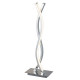 Lampe platt, chrome et polycarbonate