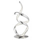 Lampe twirls, en chrome et cristal
